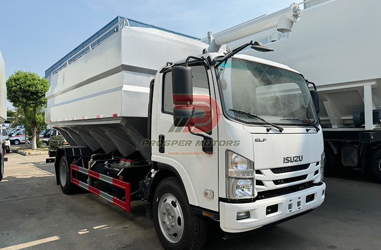 ISUZU NPR 5ton 10cbm fôrtank lastebil til salgs