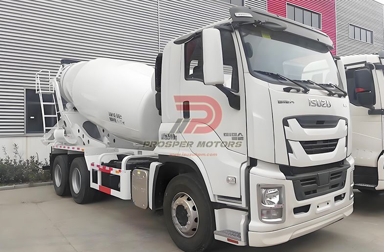 ISUZU FVZ 6HK1 hereketlendirijisi 6X4 9M3 9CBM Beton tranzit mikser awtoulagy