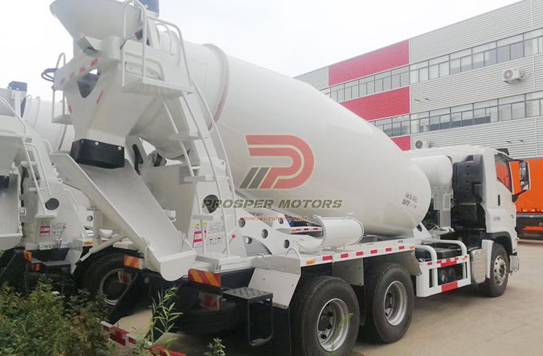 ISUZU FVZ 6HK1 hereketlendirijisi 6X4 9M3 9CBM Beton tranzit mikser awtoulagy