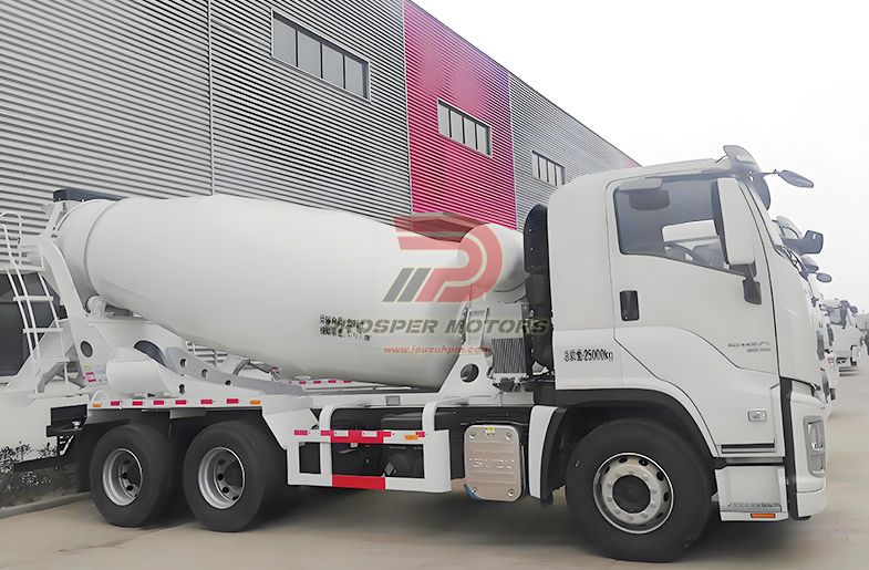 ISUZU FVZ 6HK1 hereketlendirijisi 6X4 9M3 9CBM Beton tranzit mikser awtoulagy