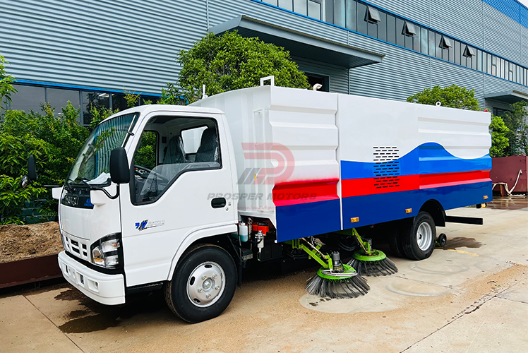 Caminhão varredor Isuzu China para venda
