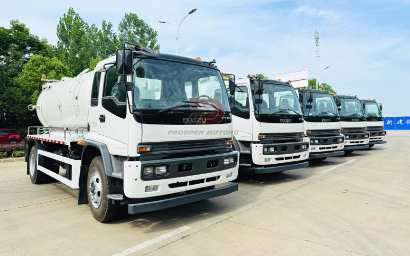 Isuzu China sewage tank trucks