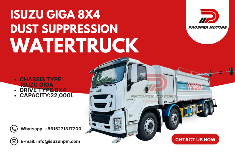 Isuzu china GIGA Water Tank Pulvis Suppression Truck price