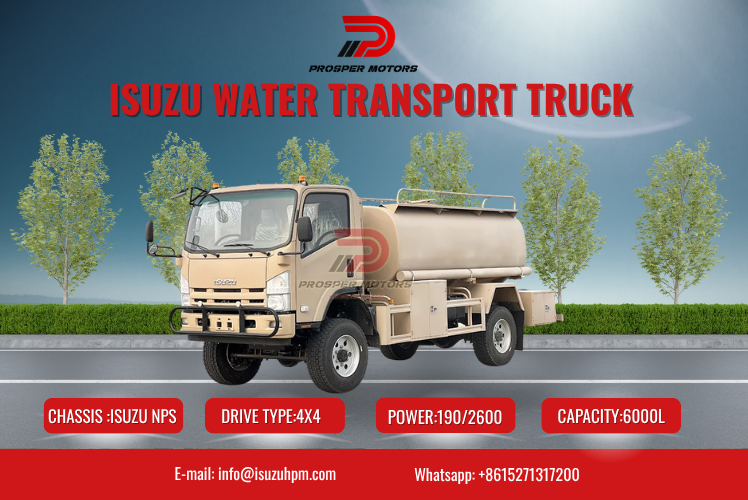 Isuzu NPS Off-Road Water Transport Truck