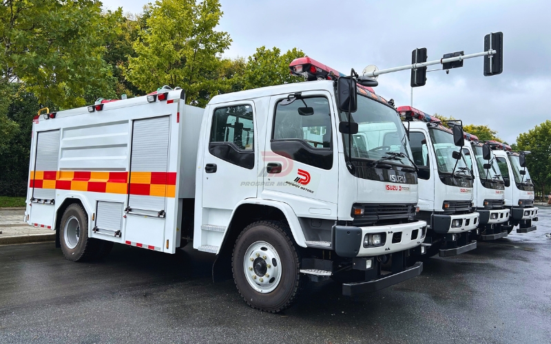 QINGLING ISUZU FVR camion de pompiers prix