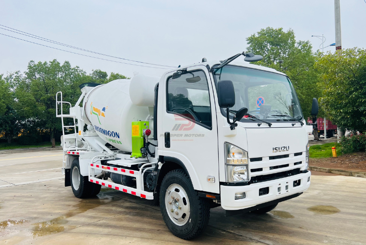 Qingling ISUZU 3CBM Concrete Mixer Truck