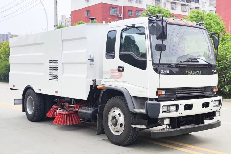Qingling isuzu street sweeper price