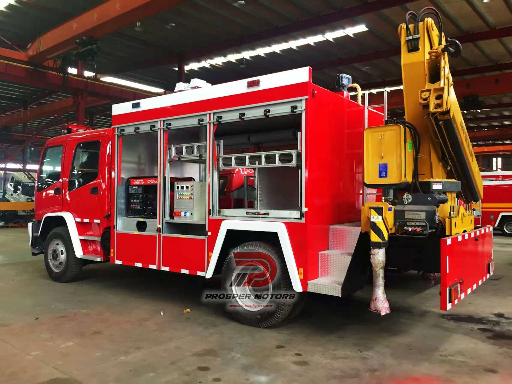 Isuzu vatrogasno vozilo za spašavanje 4x4, FTS terensko vatrogasno vozilo za pomoć u katastrofama i sigurnost rudarskih cesta
