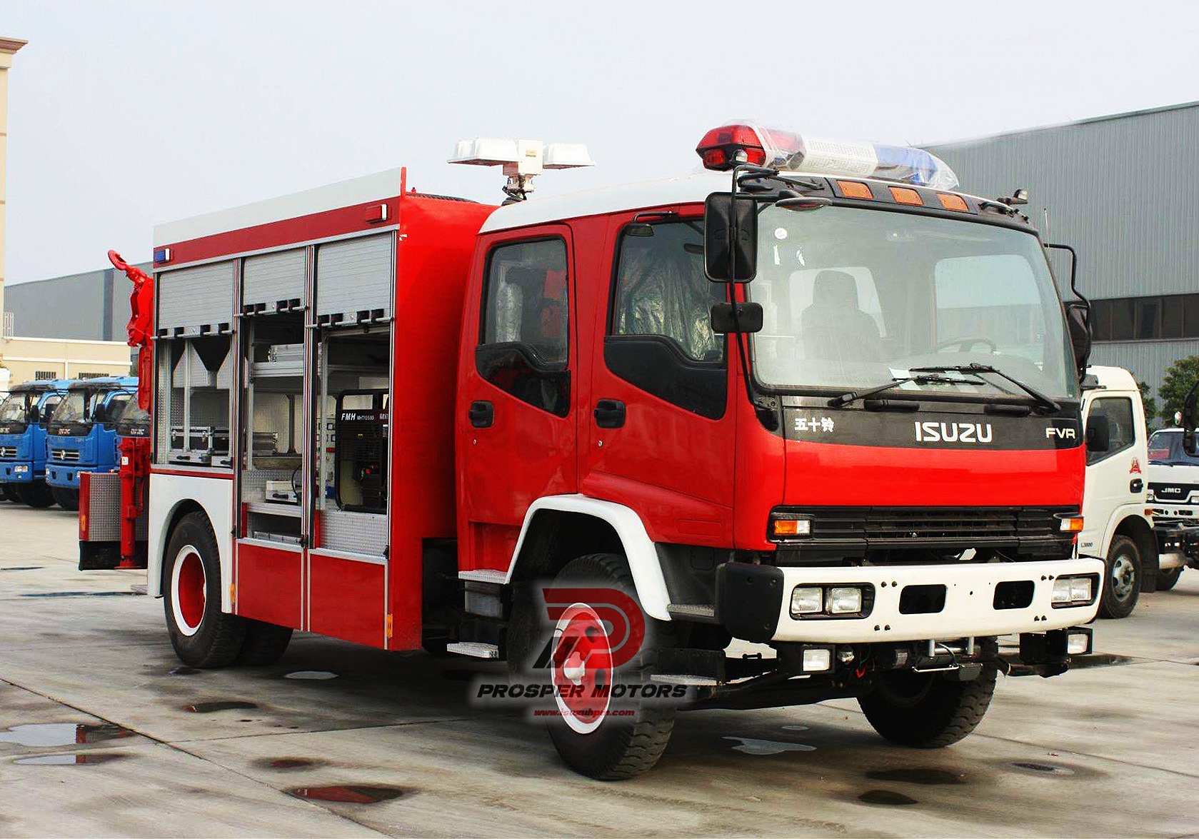 Isuzu hluav taws cawm tsheb 4x4, FTS off-road tsheb tua hluav taws rau kev puas tsuaj thiab kev nyab xeeb kev nyab xeeb