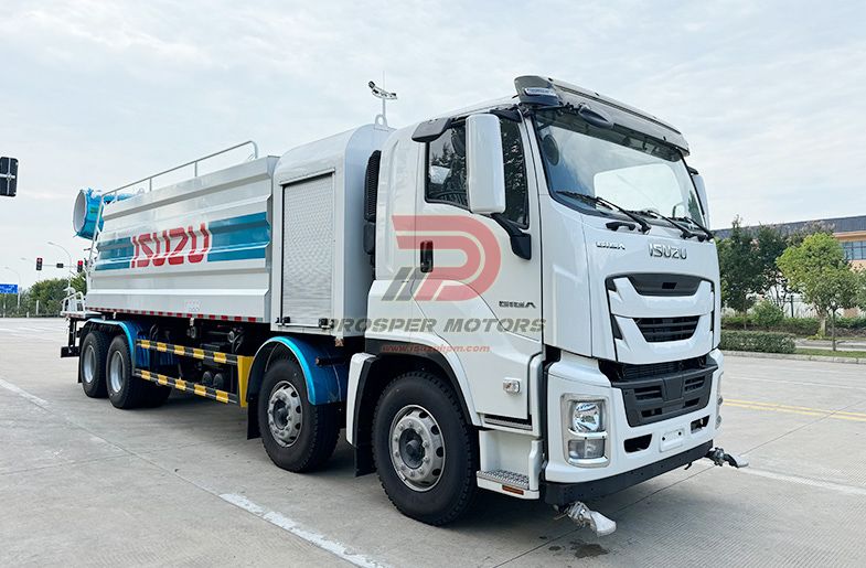 ISUZU GIGA 8X4 6WG1 22 tonnu 22 000 l ūdens tvertnes putekļu slāpēšanas kravas automašīna
