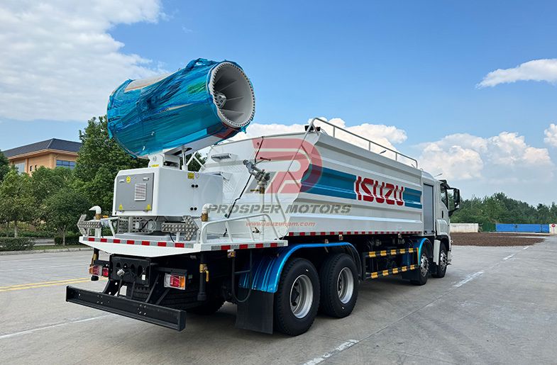 ISUZU GIGA 8X4 6WG1 22 tonnu 22 000 l ūdens tvertnes putekļu slāpēšanas kravas automašīna