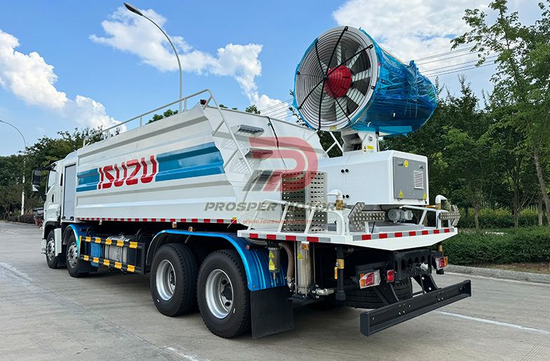 ISUZU GIGA 8X4 6WG1 22 tonnu 22 000 l ūdens tvertnes putekļu slāpēšanas kravas automašīna