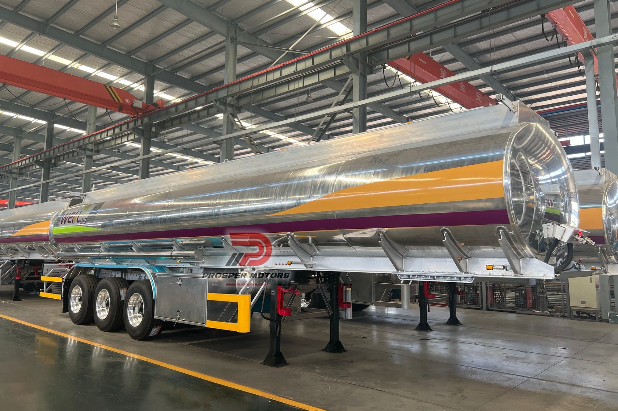 3 AXLES 32CBM ALUMINIUM FUEL Tank Semi Trailer