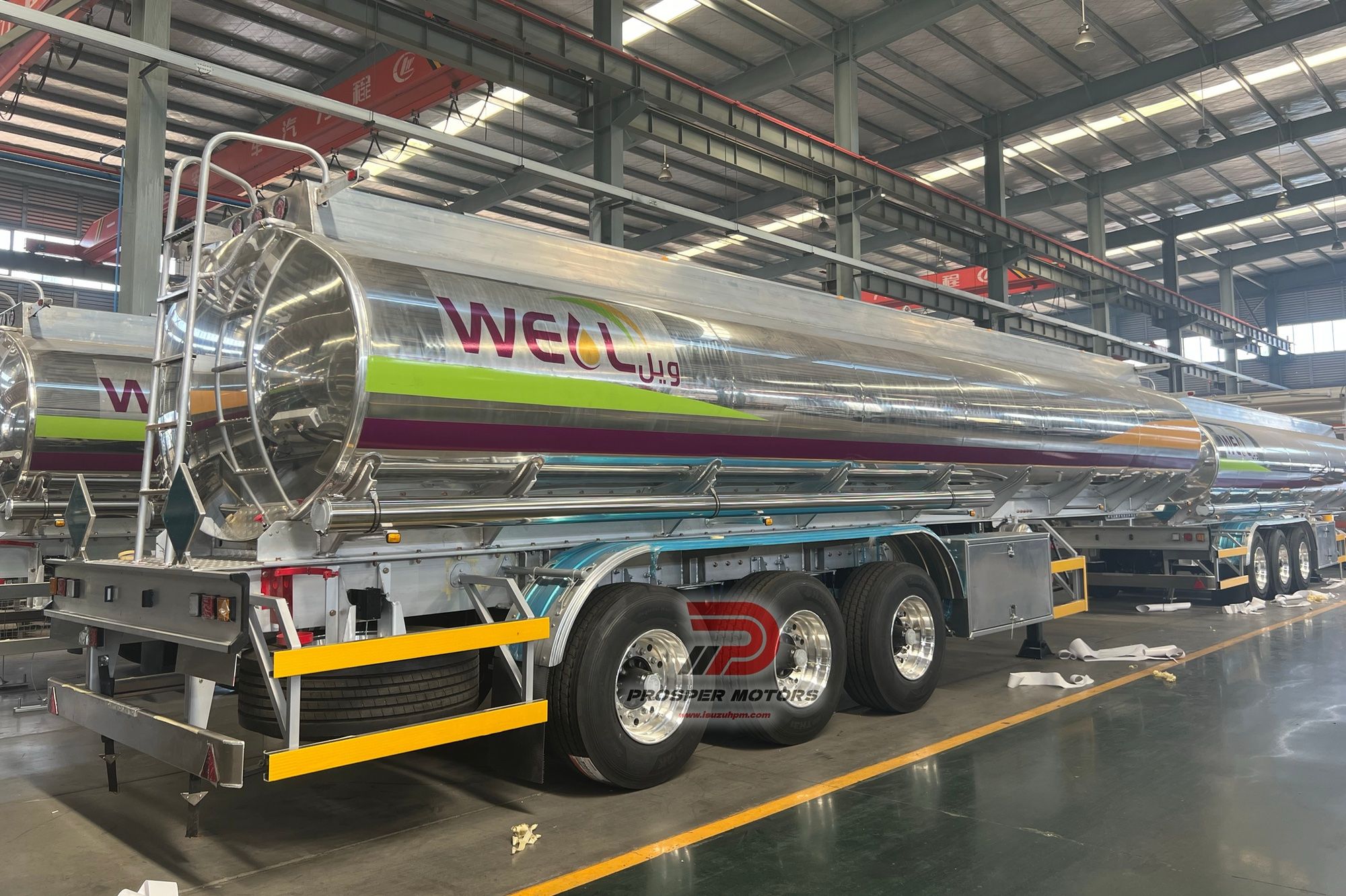 3 AXLES 32CBM ALUMINIUM FUEL Tank Semi Trailer