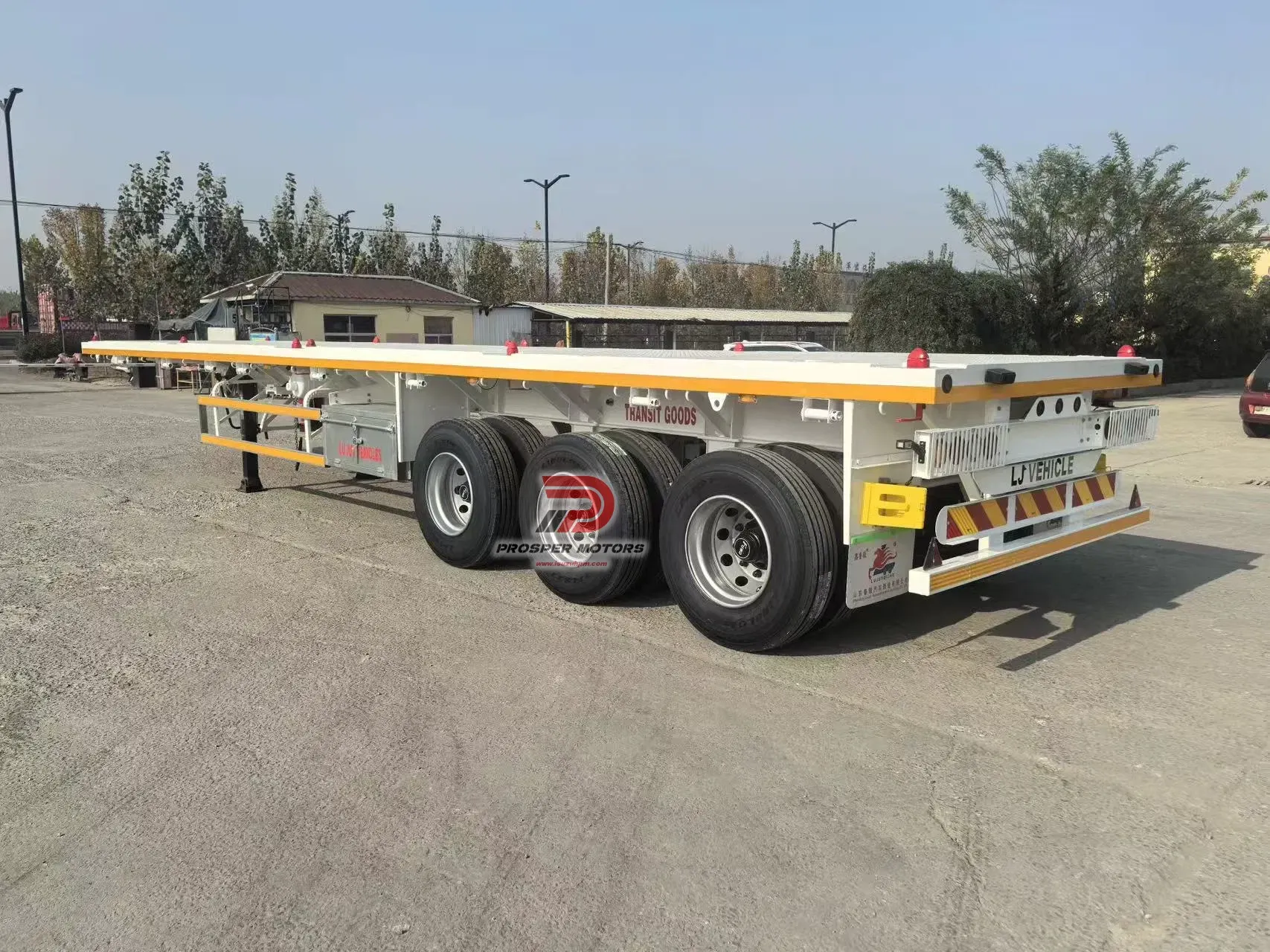 3-AXLES 40 FEET HEAVY-DUTY FLATBED CARGO SEMI TRAILER