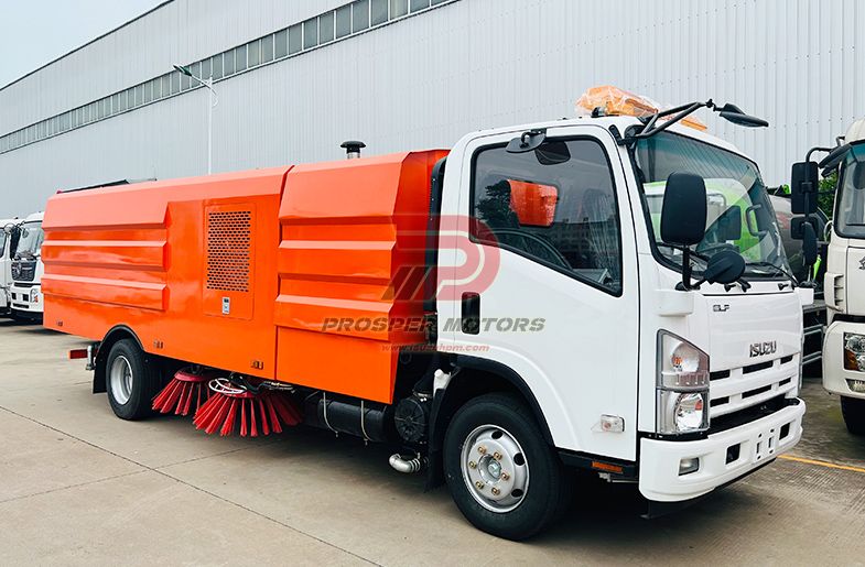ISUZU FRR 6000 ลิตร 5ตัน-6ตัน รถกวาดพื้นแบบกลไก Euro3