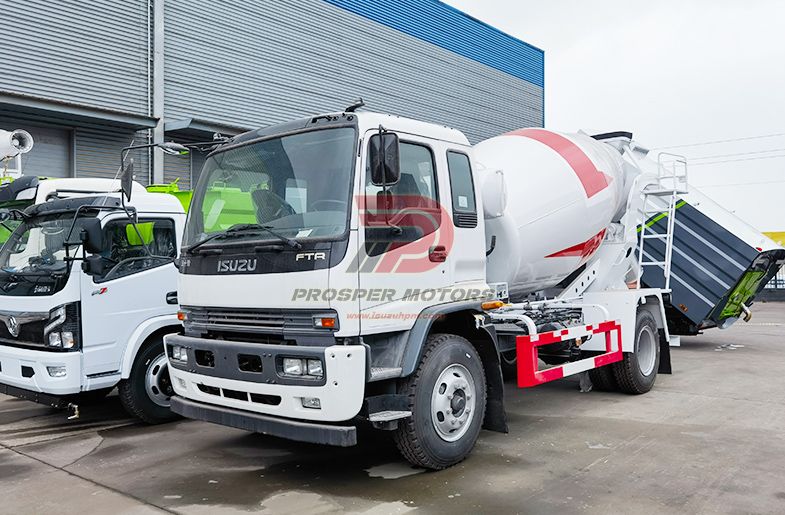ISUZU FVR 4X2 6HK1 motora 6m3 6cbm Miksera li ser Kamyonê