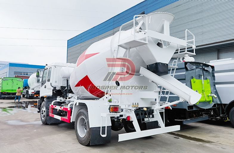 ISUZU FVR 4X2 6HK1 motora 6m3 6cbm Miksera li ser Kamyonê