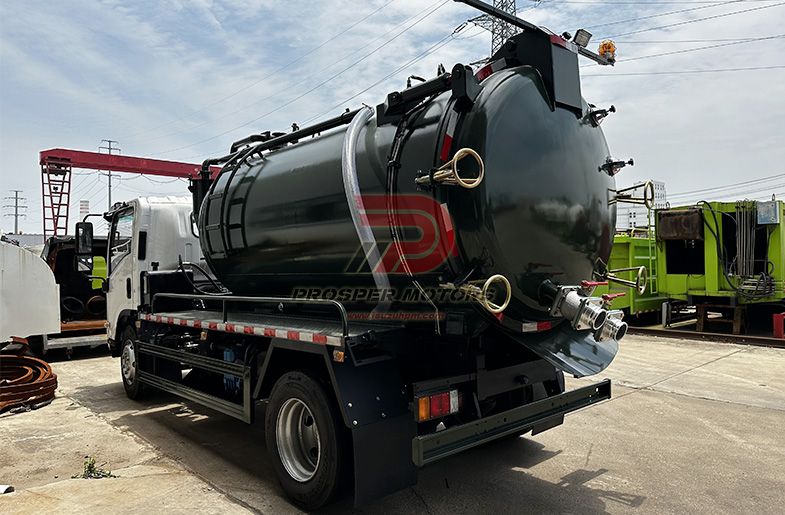 5m³ 190HP QINGLING ISUZU FRR gacanta midig kaxaynta bulaacada bulaacada