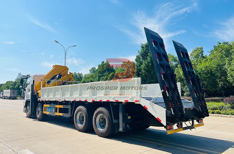 ISUZU GIGA VC66 8X4 ինքնաբեռնվող բեռնատար 10 տոննա կռունկով