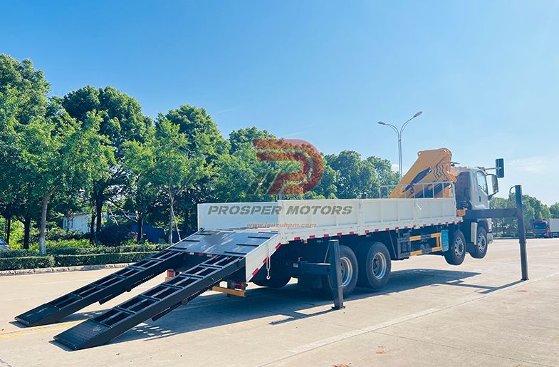 ISUZU GIGA VC66 8X4 ինքնաբեռնվող բեռնատար 10 տոննա կռունկով