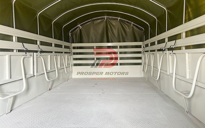Solución de lona impermeable para camión do exército