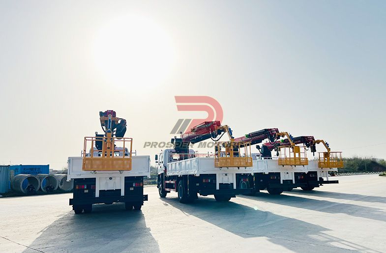 CAMIÓN DE PLUMA ISUZU FTS 4X4 CON EXCAVADORA