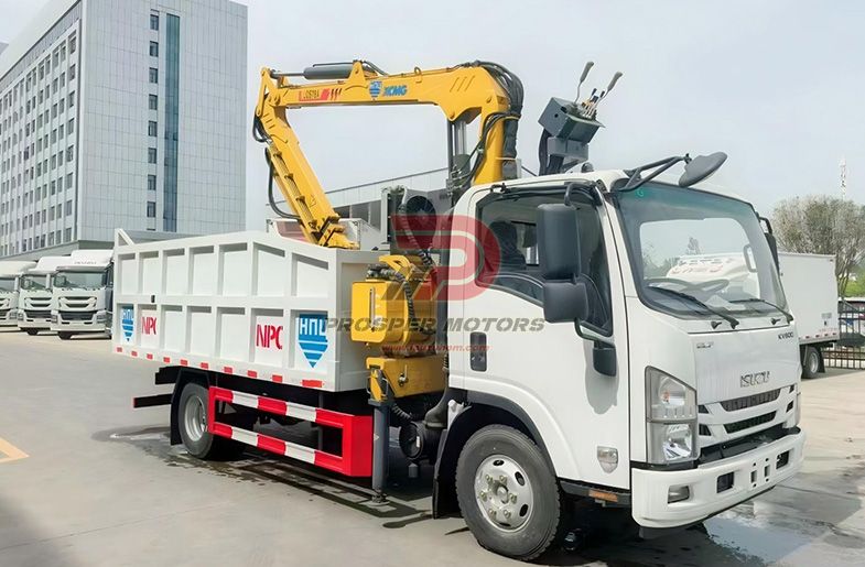 ISUZU ELF FRR 4X2 5T KAMION SA SKLOPOM KRANOM SA GRIPOM