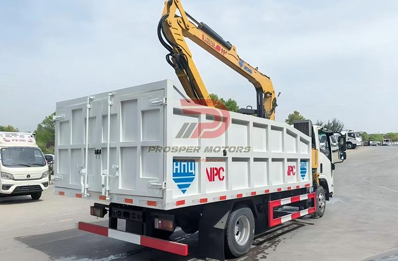 ISUZU ELF FRR 4X2 5T KAMION SA SKLOPOM KRANOM SA GRIPOM