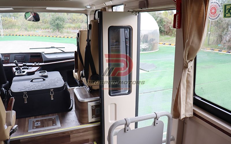 Opções de porta flexível para mini ônibus ISUZU