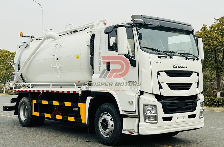 Combination dav hlau nqus tsev tanker ISUZU FVR 12 cubic 12m3 12000L