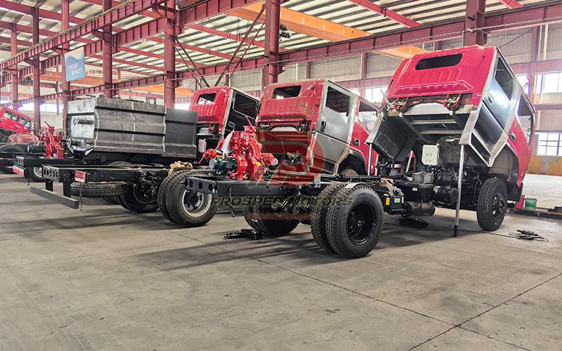 Linya sa produksiyon sa trak sa sunog