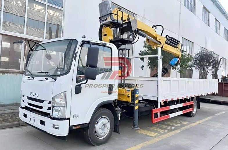 ISUZU 4X2 6W FRR КРАН МАШИНА шнеги бар