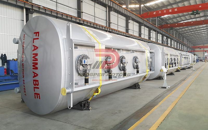 Fuel truck tank assembly workshop