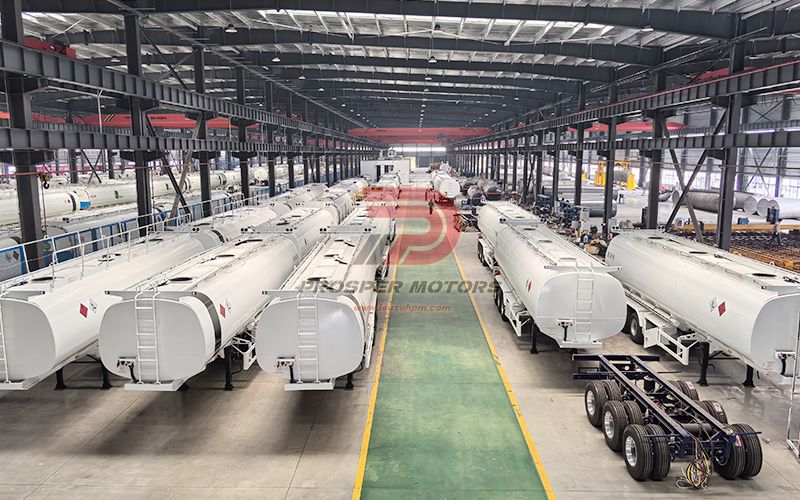 Fuel truck tank finished product storage warehouse