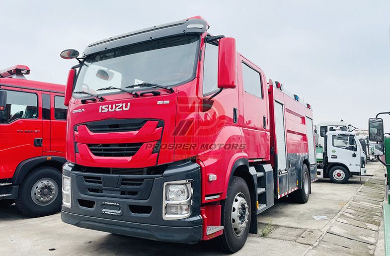 ISUZU FVR 6TON gury poroşok ýangyn söndüriji maşyn