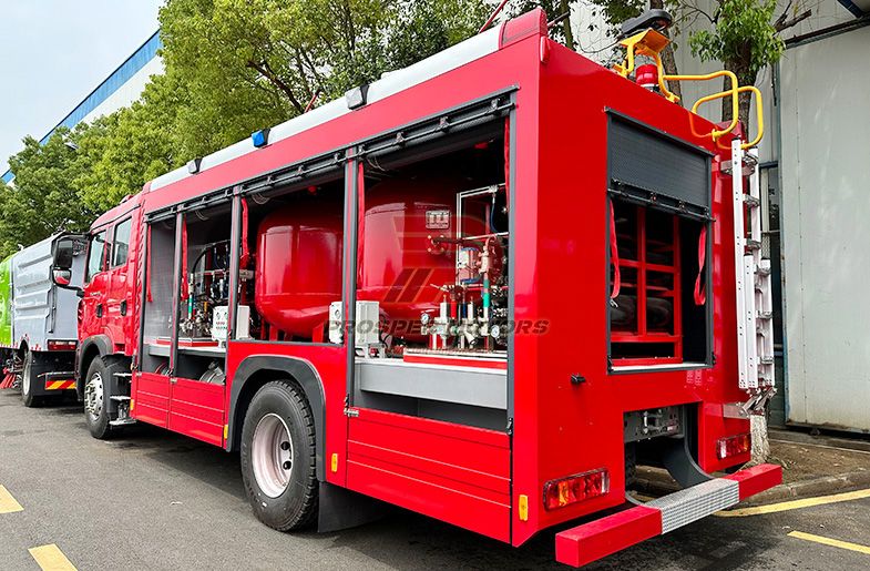 ISUZU FVR 6TON gury poroşok ýangyn söndüriji maşyn