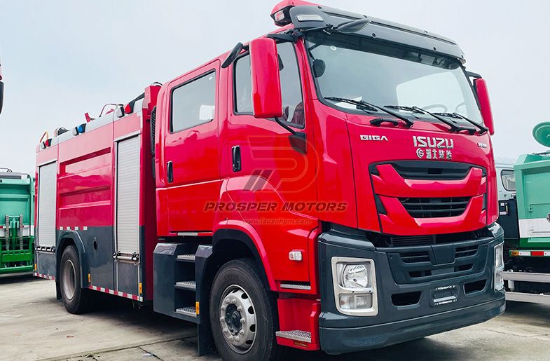 ISUZU FVR 6TON gury poroşok ýangyn söndüriji maşyn
