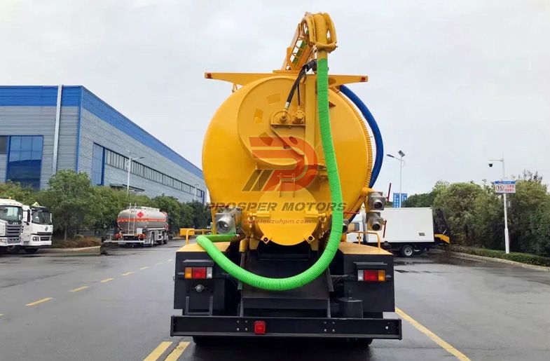 6WG1 420/460HP 20 cubic QINGLING ISUZU GIGA siab siab jetting tanker tsheb