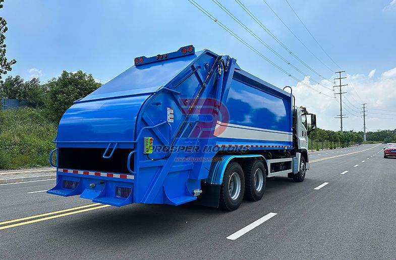 ISUZU 6X4 CYZ 380HP 22 sześcienne 22m3 22ton ciężka śmieciarka z zagęszczarką