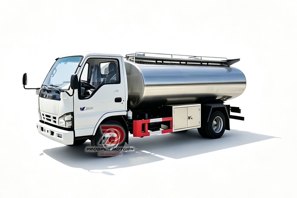Véhicule léger de collecte de lait cru ISUZU 4X2 QKR 5 000 L