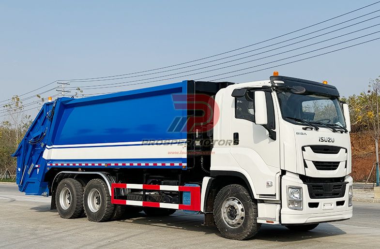 ISUZU 6X4 10W गीगा CYZ 22CBM कॉम्पेक्टर कचरा ट्रक