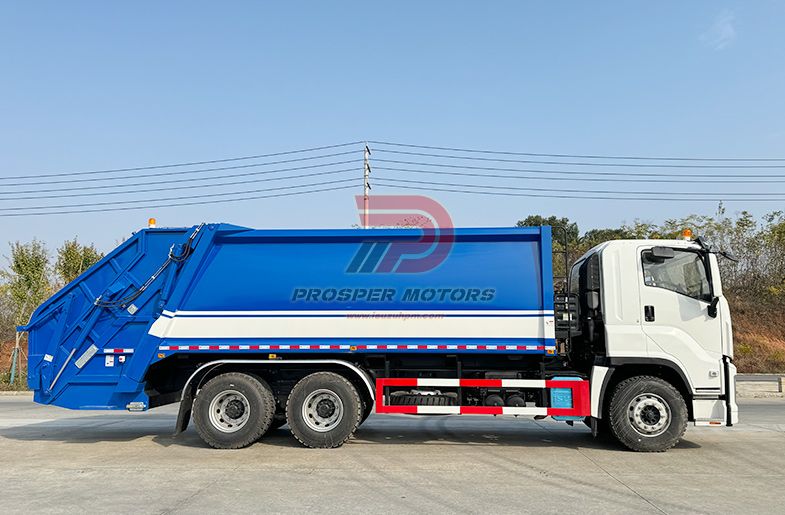 ISUZU 6X4 10W गीगा CYZ 22CBM कॉम्पेक्टर कचरा ट्रक