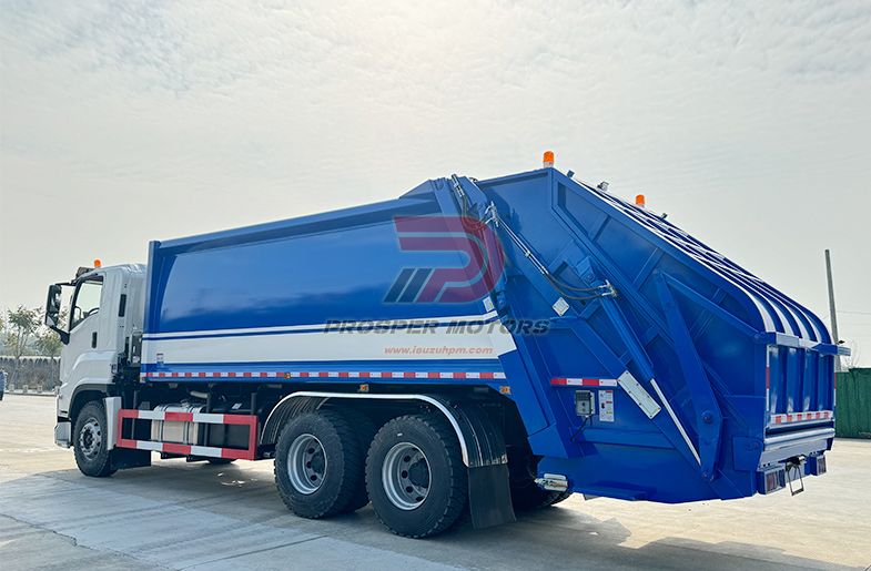 ISUZU 6X4 10W गीगा CYZ 22CBM कॉम्पेक्टर कचरा ट्रक