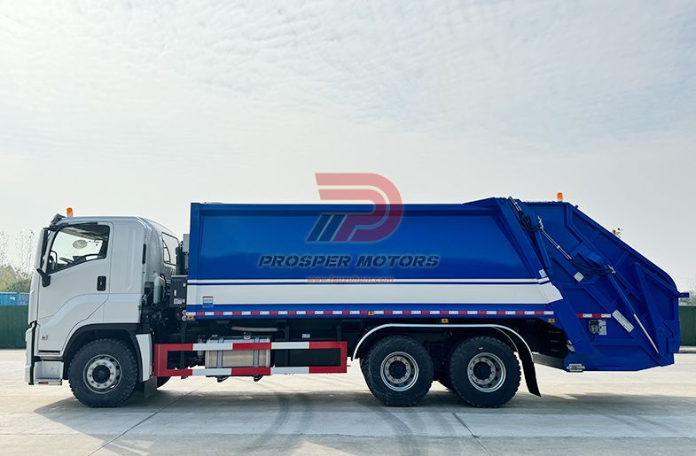 ISUZU 6X4 10W गीगा CYZ 22CBM कॉम्पेक्टर कचरा ट्रक