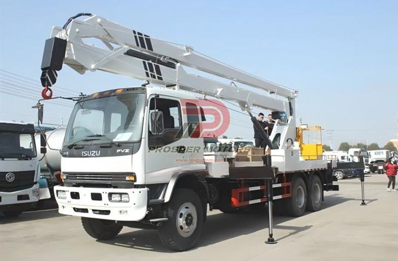 ISUZU ബൂം ലിഫ്റ്റ് 26m FVZ ഏരിയൽ പ്ലാറ്റ്ഫോം ട്രക്ക്