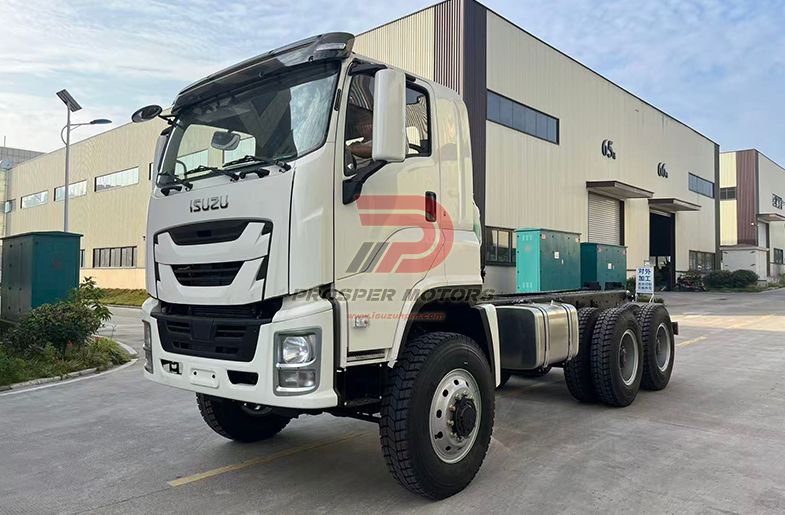 ايسوزو CYZ77P 6X6 6UZ1 10L 380PS ايسوزو تشينغلينغ جيجا هيكل شاحنة الطرق الوعرة