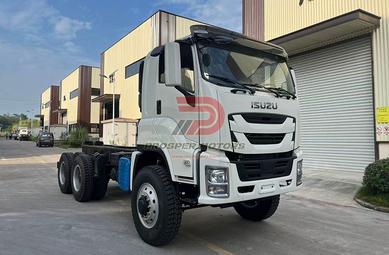 ايسوزو CYZ77P 6X6 6UZ1 10L 380PS ايسوزو تشينغلينغ جيجا هيكل شاحنة الطرق الوعرة