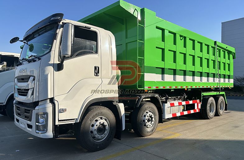 ISUZU CYH 8X4 460HP kaumaha 35ton 39 cubic 12wheeler pahu kaʻa
