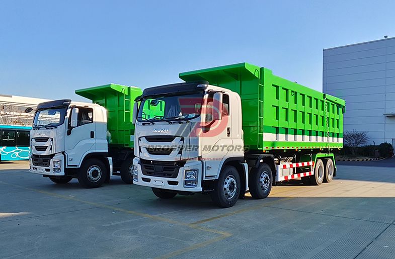 ISUZU CYH 8X4 460HP kaumaha 35ton 39 cubic 12wheeler pahu kaʻa